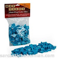 Scrabble Tiles 100pc Plastic Blue Tiles Perfect For Crafting and Scrapbooking B00JLGOR5S